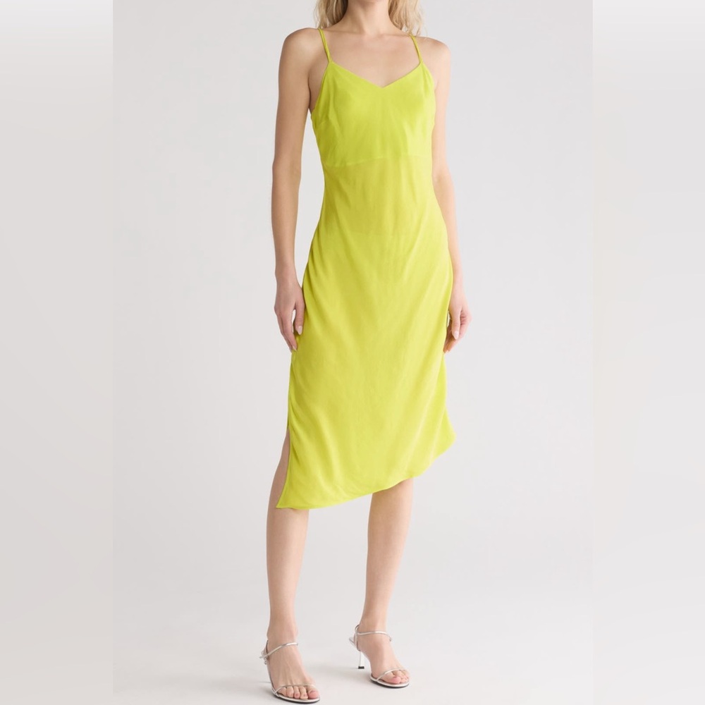 Ag Adriano Goldschmied Yellow / Lime Green Slip Dress